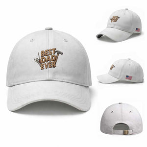 Funny Woodworking Dad Gift Baseball Cap Best Dad Ever