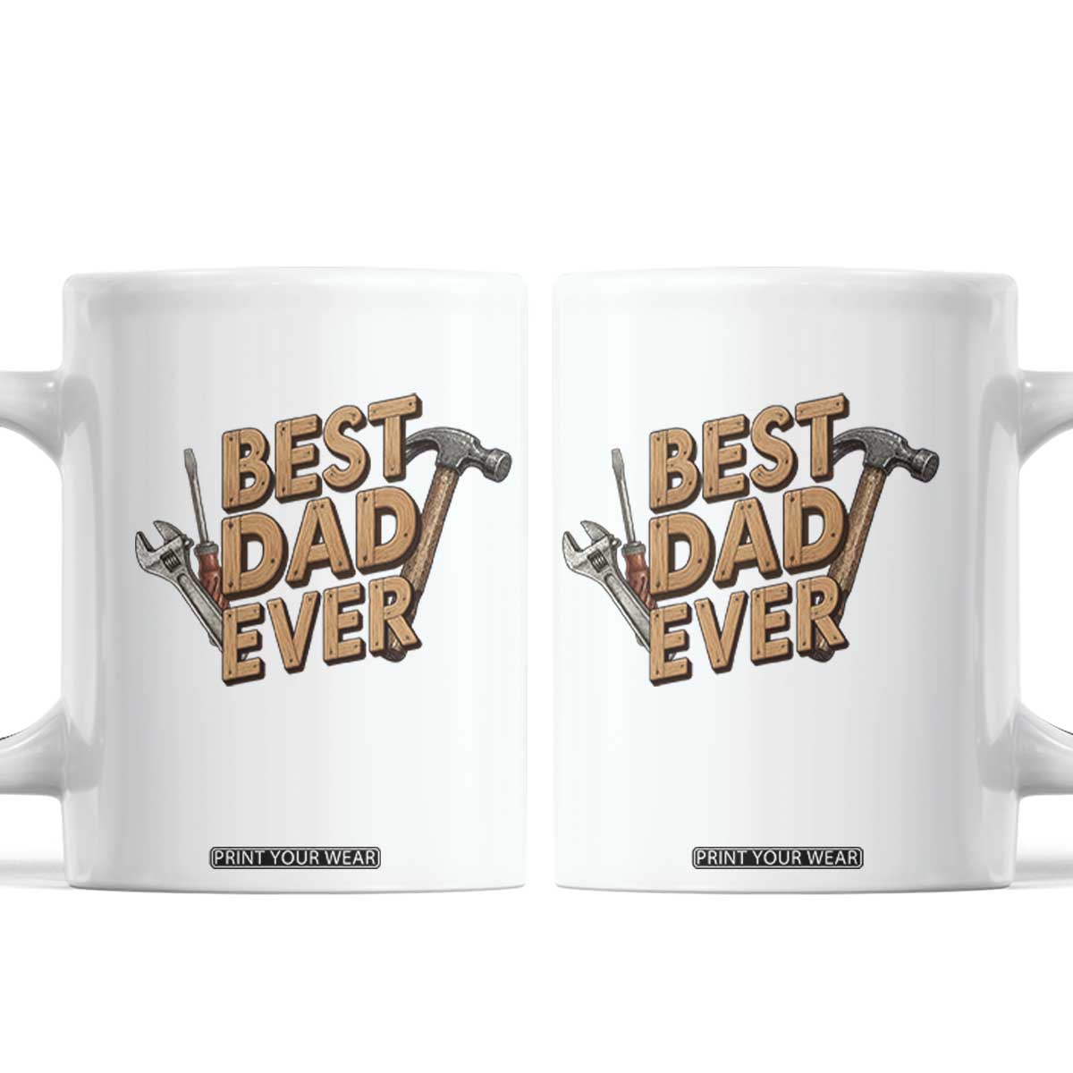Funny Woodworking Dad Gift Coffee Mug Best Dad Ever