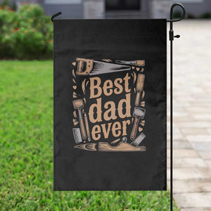 Woodworking Fathers Day Gift Garden Flag Best Dad Ever