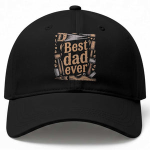 Woodworking Fathers Day Gift Baseball Cap Best Dad Ever