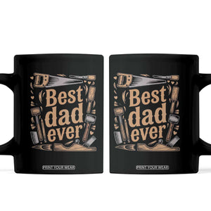 Woodworking Fathers Day Gift Coffee Mug Best Dad Ever