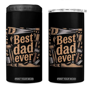 Woodworking Fathers Day Gift 4 in 1 Can Cooler Tumbler Best Dad Ever