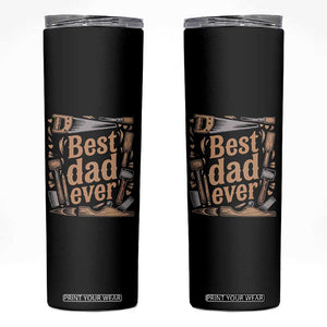 Woodworking Fathers Day Gift Skinny Tumbler Best Dad Ever