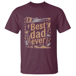 Woodworking Fathers Day Gift T Shirt Best Dad Ever