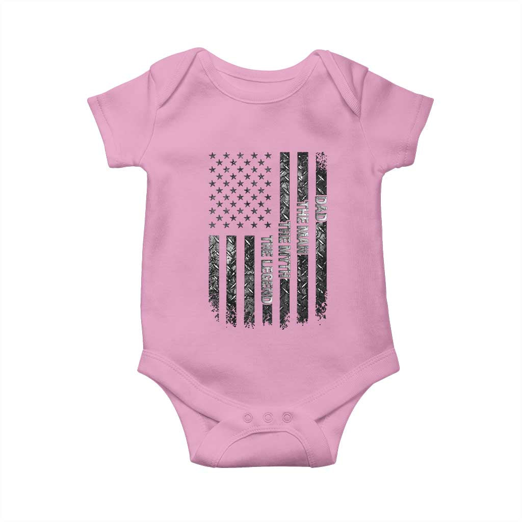 Dad The Man The Myth The Legend Baby Onesie Proud American Welder Gift TS12 Light Pink Print Your Wear