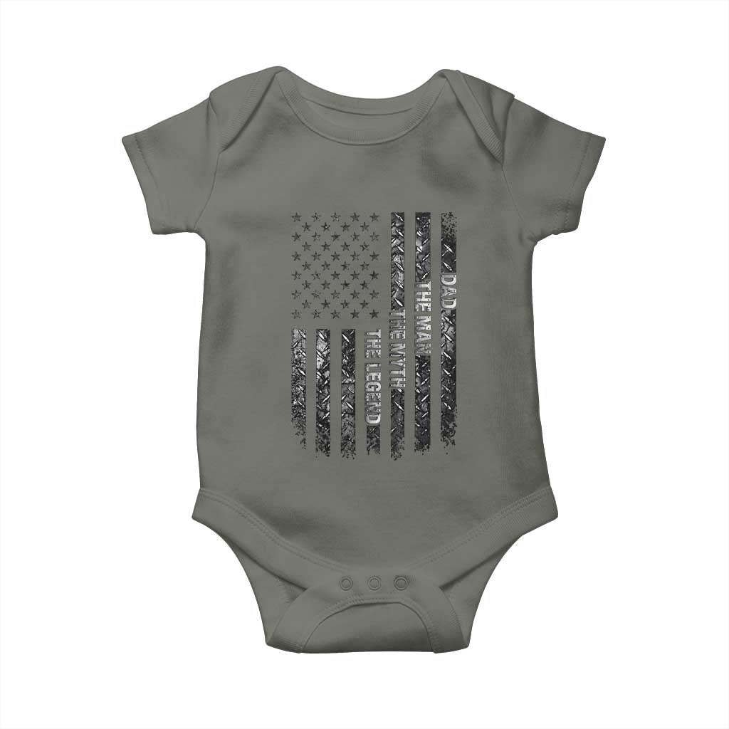 Dad The Man The Myth The Legend Baby Onesie Proud American Welder Gift TS12 Military Green Print Your Wear