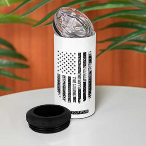 Dad The Man The Myth The Legend 4 in 1 Can Cooler Tumbler Proud American Welder Gift