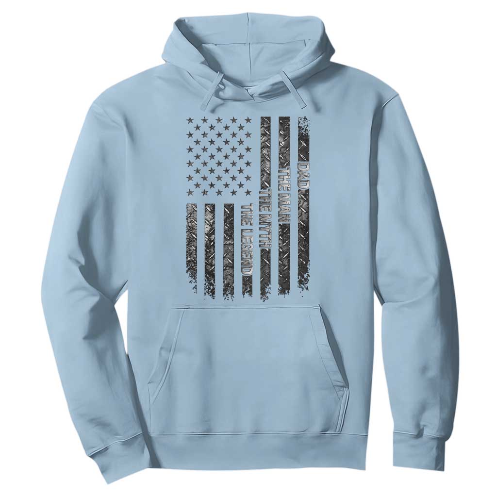Dad The Man The Myth The Legend Hoodie Proud American Welder Gift TS12 Light Blue Print Your Wear