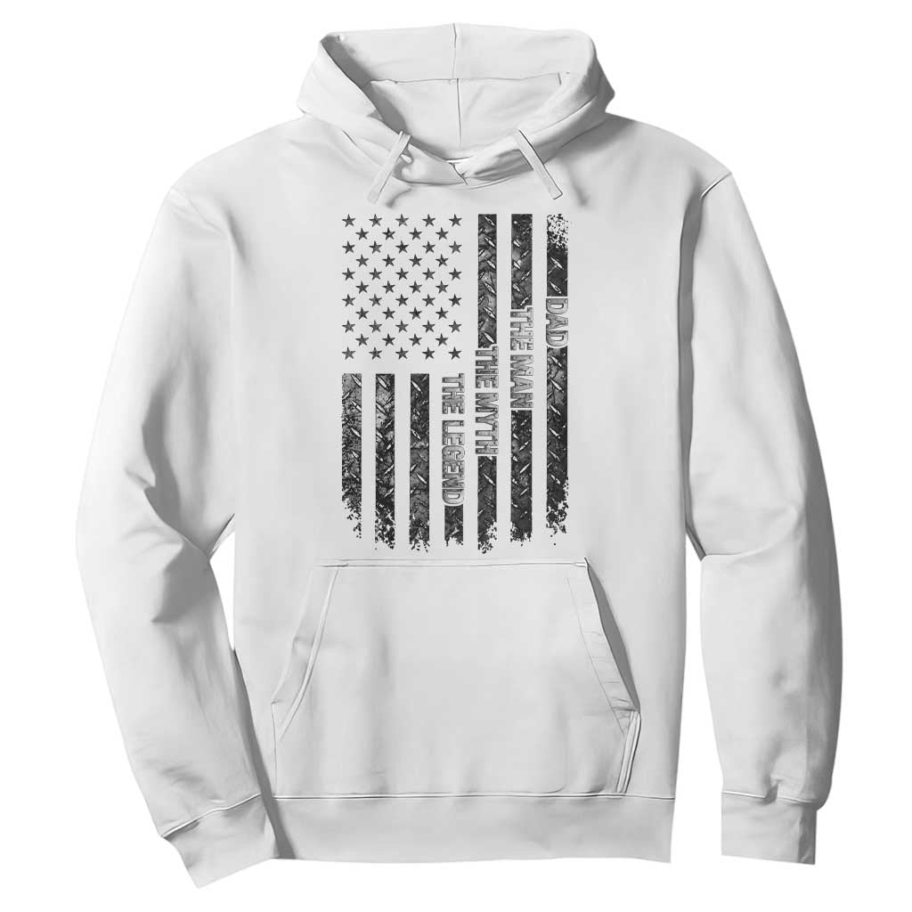 Dad The Man The Myth The Legend Hoodie Proud American Welder Gift TS12 White Print Your Wear