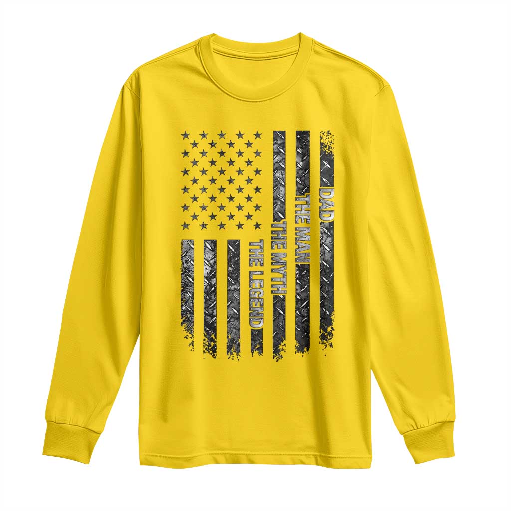 Dad The Man The Myth The Legend Long Sleeve Shirt Proud American Welder Gift TS12 Daisy Print Your Wear