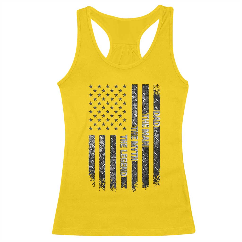 Dad The Man The Myth The Legend Racerback Tank Top Proud American Welder Gift TS12 Daisy Print Your Wear