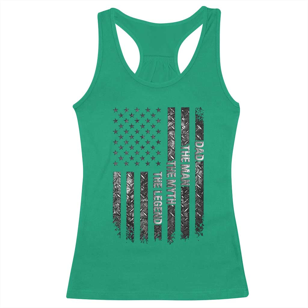 Dad The Man The Myth The Legend Racerback Tank Top Proud American Welder Gift TS12 Irish Green Print Your Wear