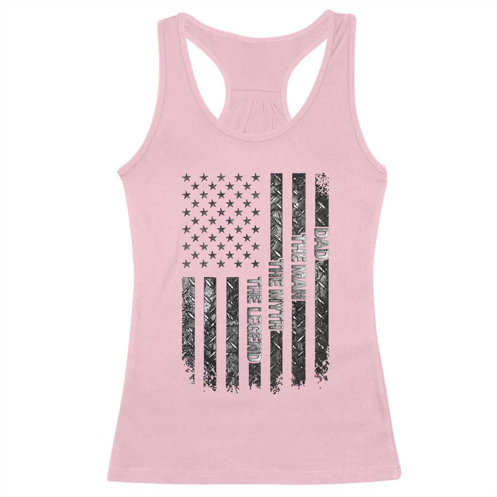 Dad The Man The Myth The Legend Racerback Tank Top Proud American Welder Gift TS12 Light Pink Print Your Wear