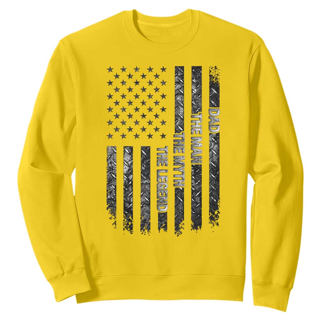 Dad The Man The Myth The Legend Sweatshirt Proud American Welder Gift TS12 Daisy Print Your Wear