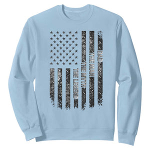Dad The Man The Myth The Legend Sweatshirt Proud American Welder Gift TS12 Light Blue Print Your Wear