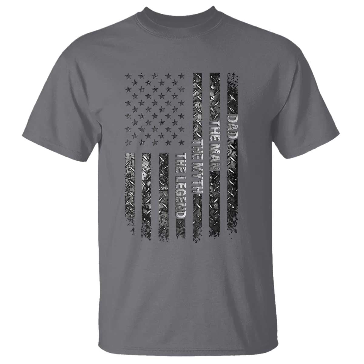 Dad The Man The Myth The Legend T Shirt Proud American Welder Gift TS12 Charcoal Print Your Wear
