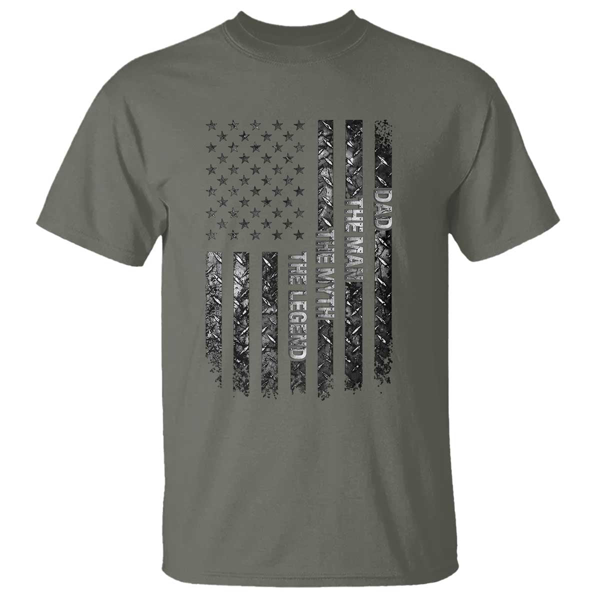 Dad The Man The Myth The Legend T Shirt Proud American Welder Gift TS12 Military Green Print Your Wear