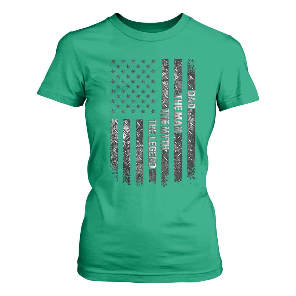 Dad The Man The Myth The Legend T Shirt For Women Proud American Welder Gift TS12 Irish Green Print Your Wear