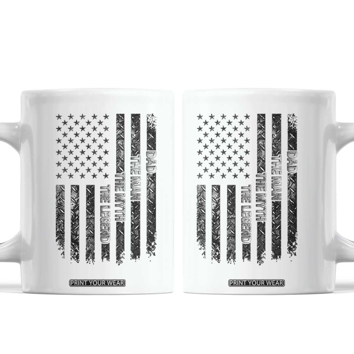 Dad The Man The Myth The Legend Coffee Mug Proud American Welder Gift