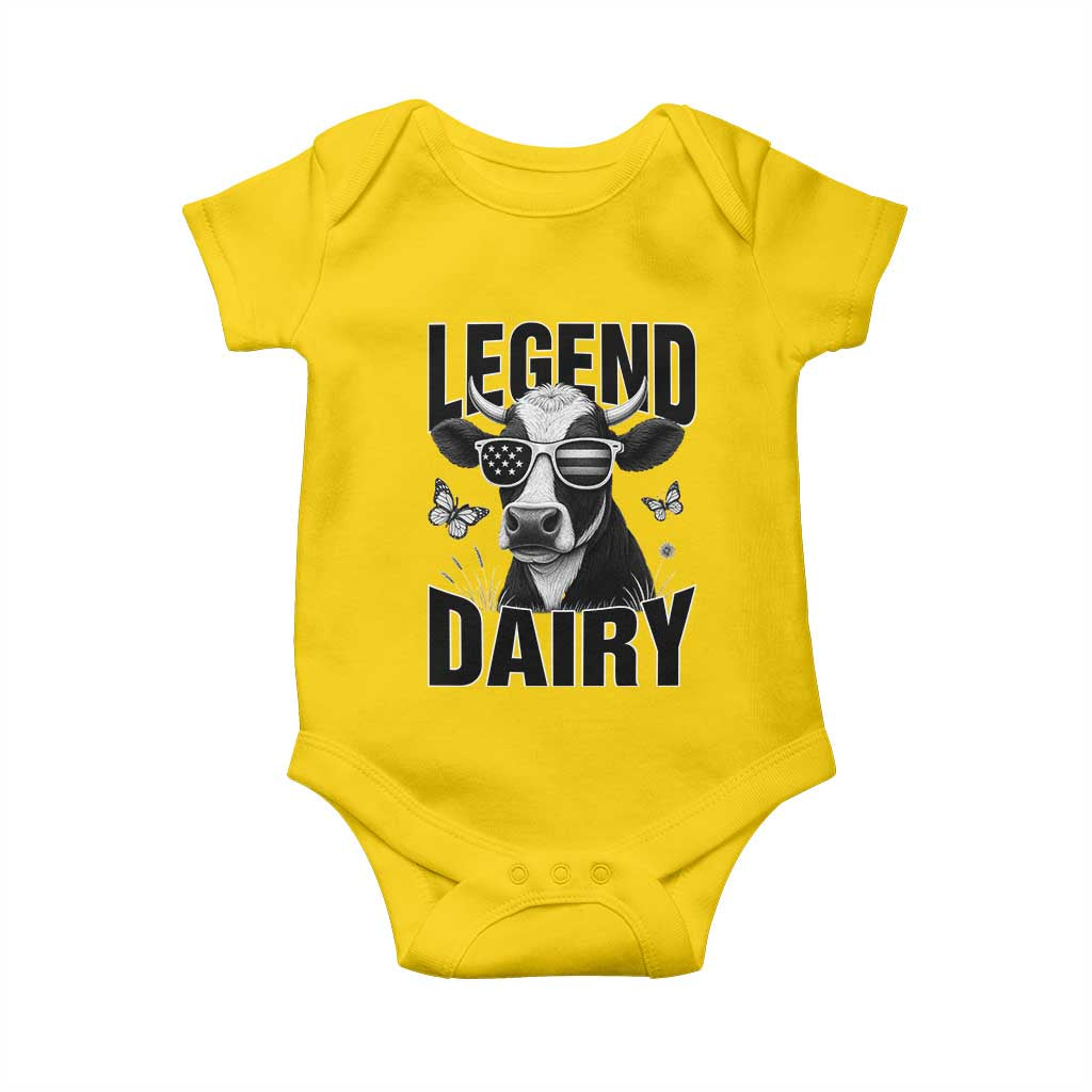Legend Dairy Baby Onesie Funny Farmer Milk Joke Cow TS12 Daisy Print Your Wear