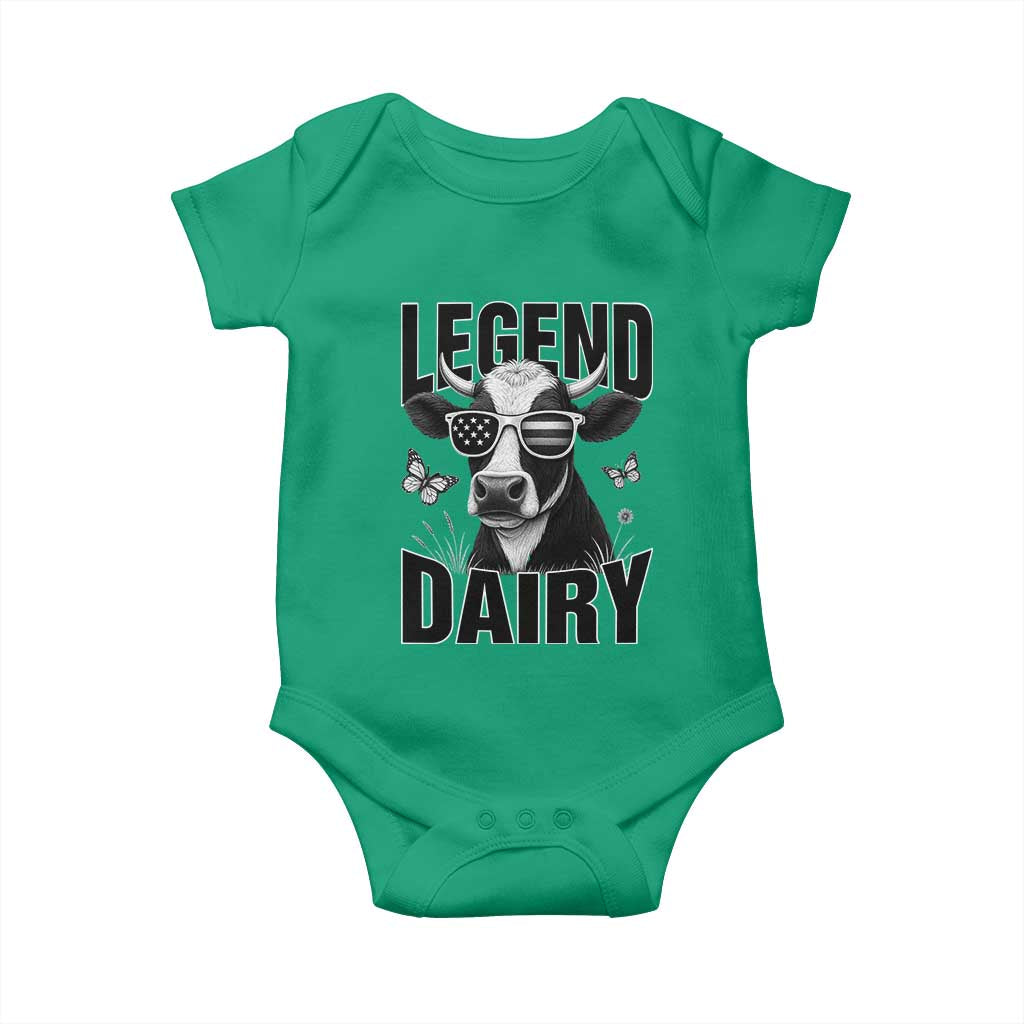 Legend Dairy Baby Onesie Funny Farmer Milk Joke Cow TS12 Irish Green Print Your Wear