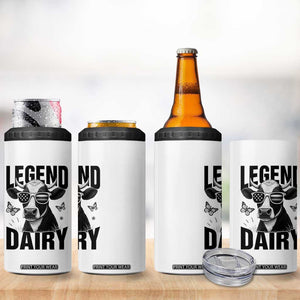 Legend Dairy 4 in 1 Can Cooler Tumbler Funny Farmer Milk Joke Cow TS12 Print Your Wear