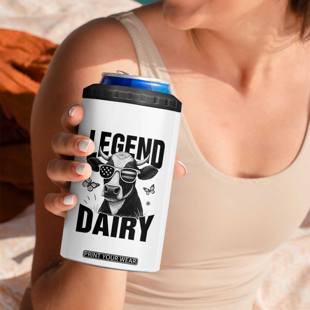 Legend Dairy 4 in 1 Can Cooler Tumbler Funny Farmer Milk Joke Cow TS12 Print Your Wear