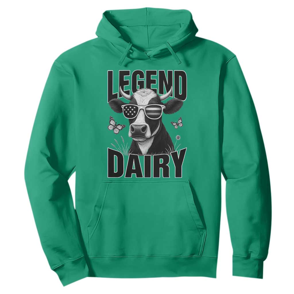 Legend Dairy Hoodie Funny Farmer Milk Joke Cow TS12 Irish Green Print Your Wear