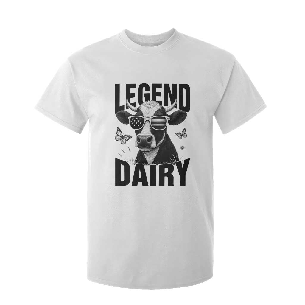 Legend Dairy T Shirt For Kid Funny Farmer Milk Joke Cow TS12 White Print Your Wear