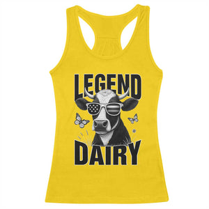 Legend Dairy Racerback Tank Top Funny Farmer Milk Joke Cow TS12 Daisy Print Your Wear