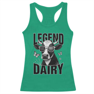 Legend Dairy Racerback Tank Top Funny Farmer Milk Joke Cow TS12 Irish Green Print Your Wear
