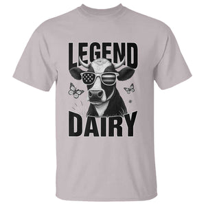 Legend Dairy T Shirt Funny Farmer Milk Joke Cow TS12 Ice Gray Print Your Wear