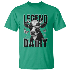Legend Dairy T Shirt Funny Farmer Milk Joke Cow TS12 Irish Green Print Your Wear