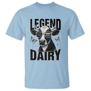 Legend Dairy T Shirt Funny Farmer Milk Joke Cow TS12 Light Blue Print Your Wear