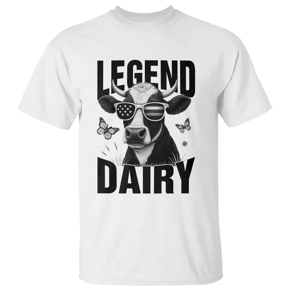 Legend Dairy T Shirt Funny Farmer Milk Joke Cow TS12 White Print Your Wear