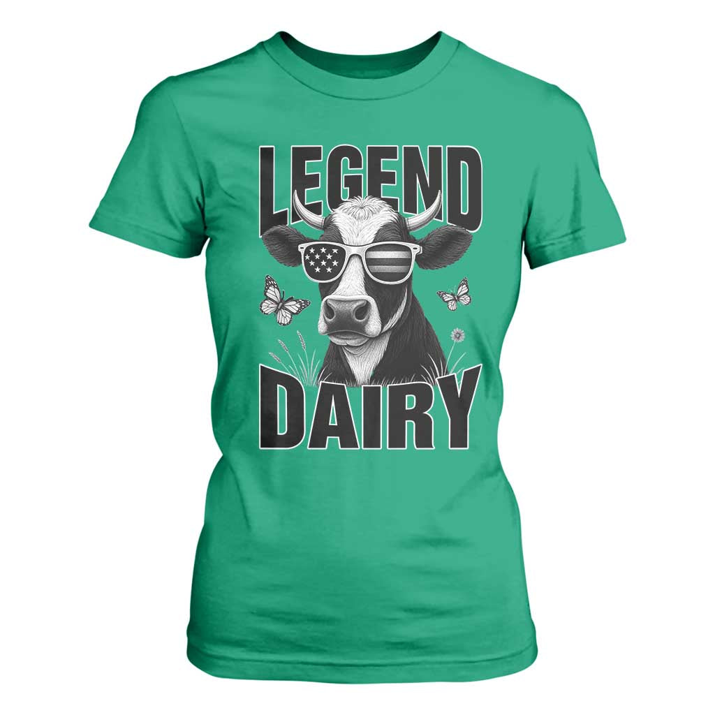 Legend Dairy T Shirt For Women Funny Farmer Milk Joke Cow TS12 Irish Green Print Your Wear