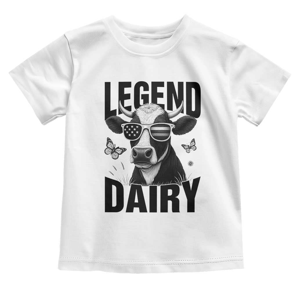 Legend Dairy Toddler T Shirt Funny Farmer Milk Joke Cow TS12 White Print Your Wear