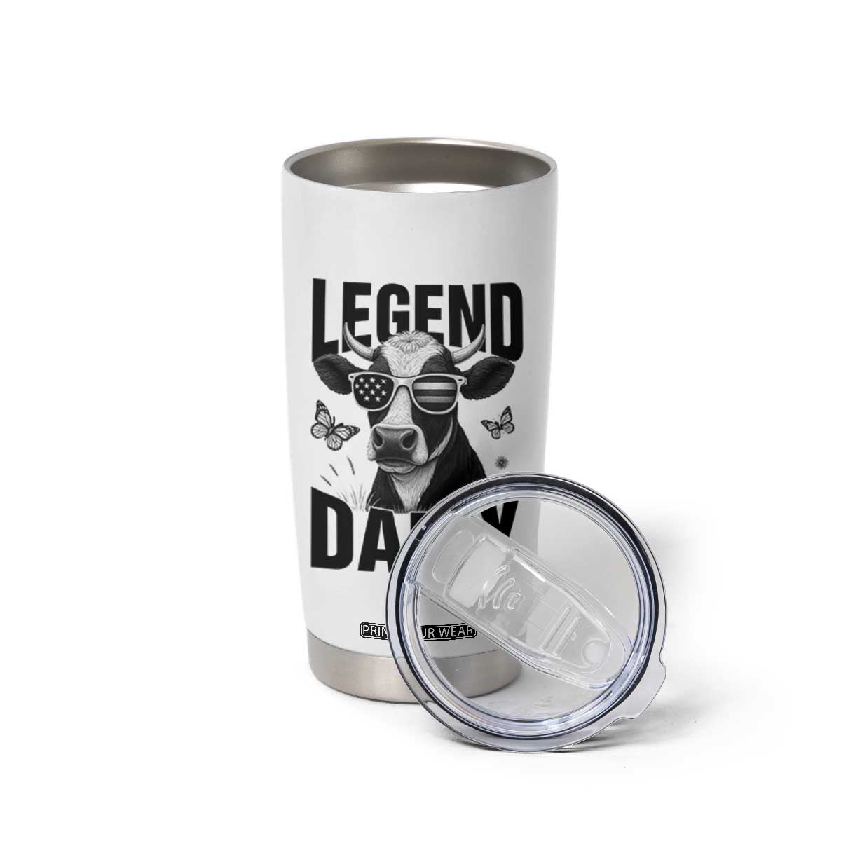 Legend Dairy Tumbler Cup Funny Farmer Milk Joke Cow TS12 Print Your Wear