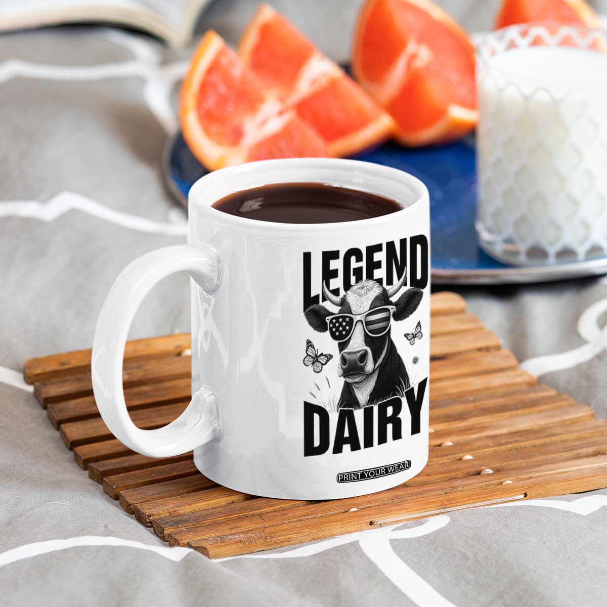 Legend Dairy Coffee Mug Funny Farmer Milk Joke Cow TS12 Print Your Wear
