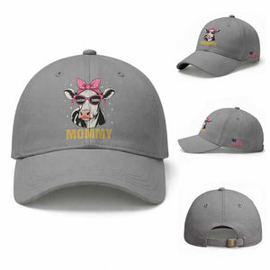 Legend Dairy Mommy Baseball Cap Funny Farmer Milk Joke Cow Mothers Day TS12 Baseball Cap Universal Fit Sport Gray Print Your Wear