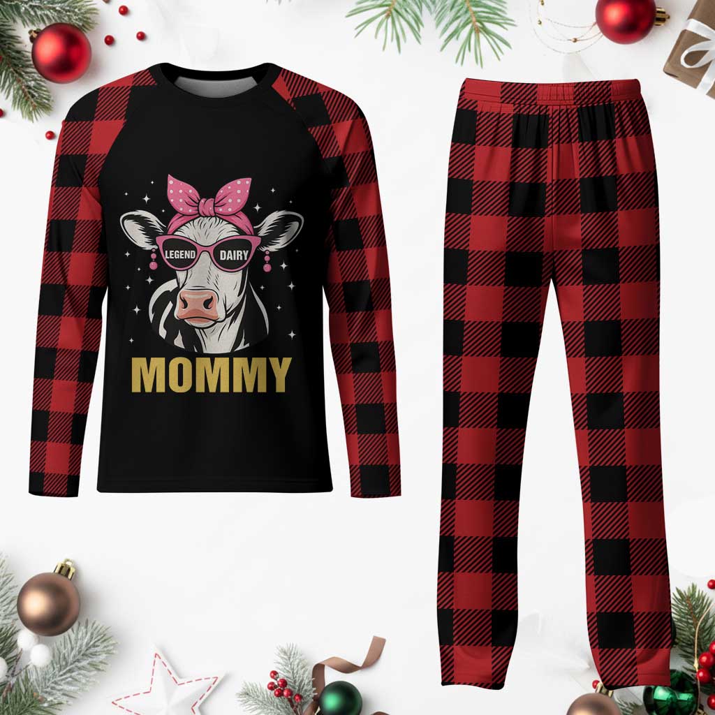 Legend Dairy Mommy Plaid Pajama Set Funny Farmer Milk Joke Cow Mothers Day TS12 Buffalo Plaid Print Your Wear
