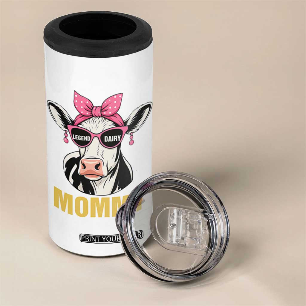 Legend Dairy Mommy 4 in 1 Can Cooler Tumbler Funny Farmer Milk Joke Cow Mothers Day TS12 Print Your Wear