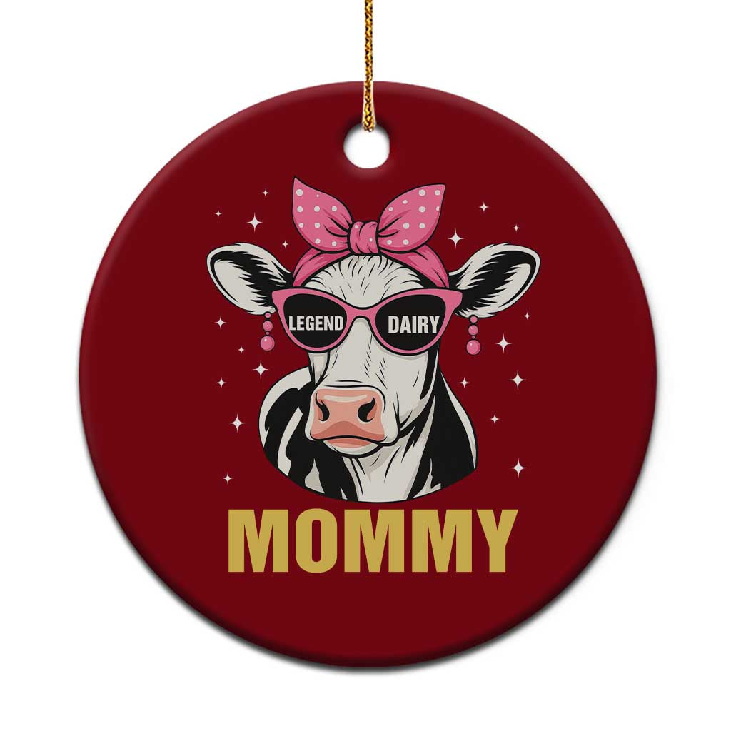Legend Dairy Mommy Ceramic Ornament Funny Farmer Milk Joke Cow Mothers Day TS12 1pc Red Print Your Wear