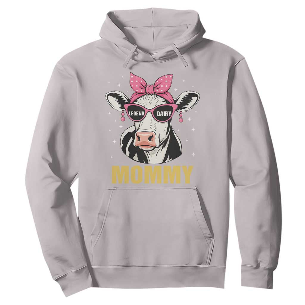 Legend Dairy Mommy Hoodie Funny Farmer Milk Joke Cow Mothers Day TS12 Ice Gray Print Your Wear