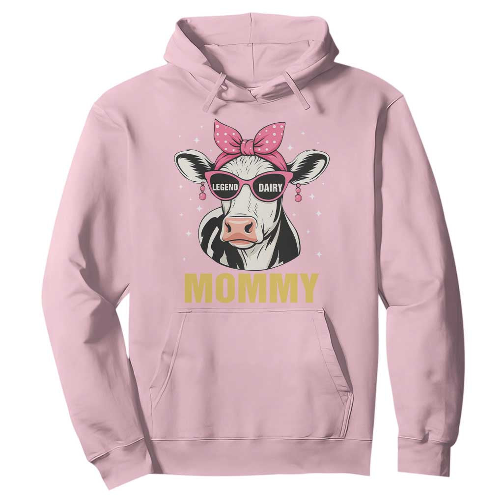 Legend Dairy Mommy Hoodie Funny Farmer Milk Joke Cow Mothers Day TS12 Light Pink Print Your Wear