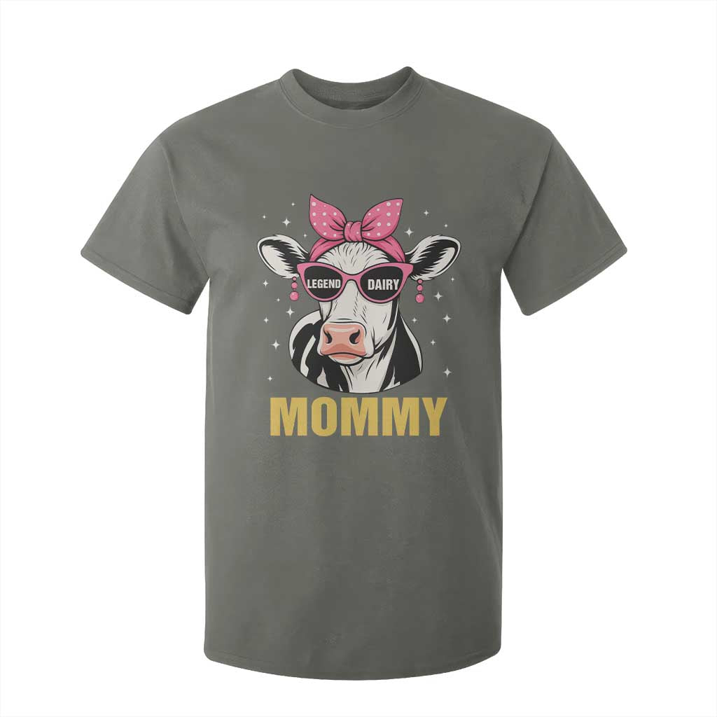 Legend Dairy Mommy T Shirt For Kid Funny Farmer Milk Joke Cow Mothers Day TS12 Military Green Print Your Wear