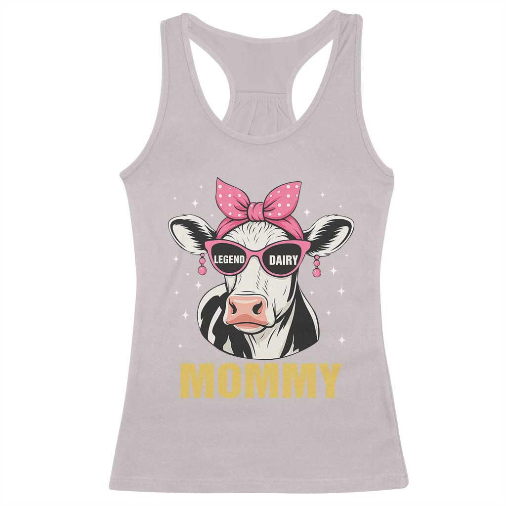 Legend Dairy Mommy Racerback Tank Top Funny Farmer Milk Joke Cow Mothers Day TS12 Ice Gray Print Your Wear