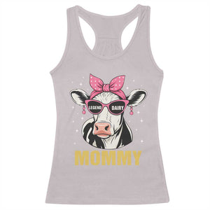 Legend Dairy Mommy Racerback Tank Top Funny Farmer Milk Joke Cow Mothers Day TS12 Ice Gray Print Your Wear