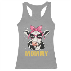 Legend Dairy Mommy Racerback Tank Top Funny Farmer Milk Joke Cow Mothers Day TS12 Sport Gray Print Your Wear