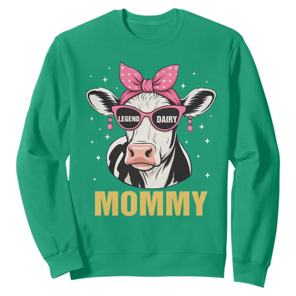 Legend Dairy Mommy Sweatshirt Funny Farmer Milk Joke Cow Mothers Day TS12 Irish Green Print Your Wear